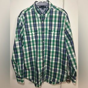 Tommy hillfiger long sleeve casual button down shirt.